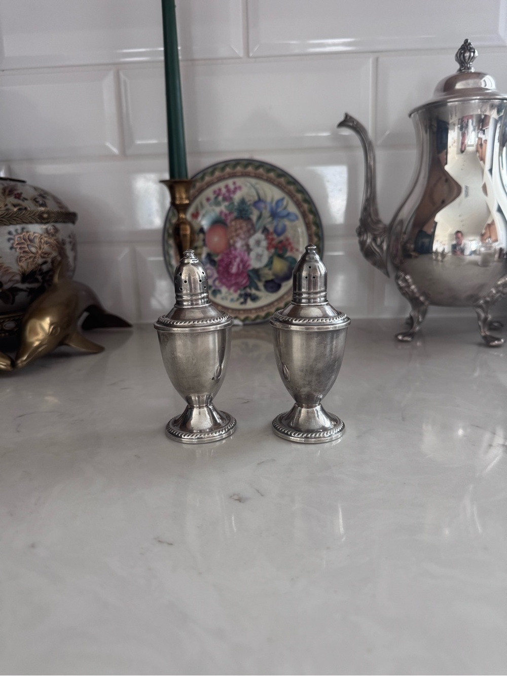 Vintage Duchin Creation Weighted Sterling Silver Salt & Pepper Shakers